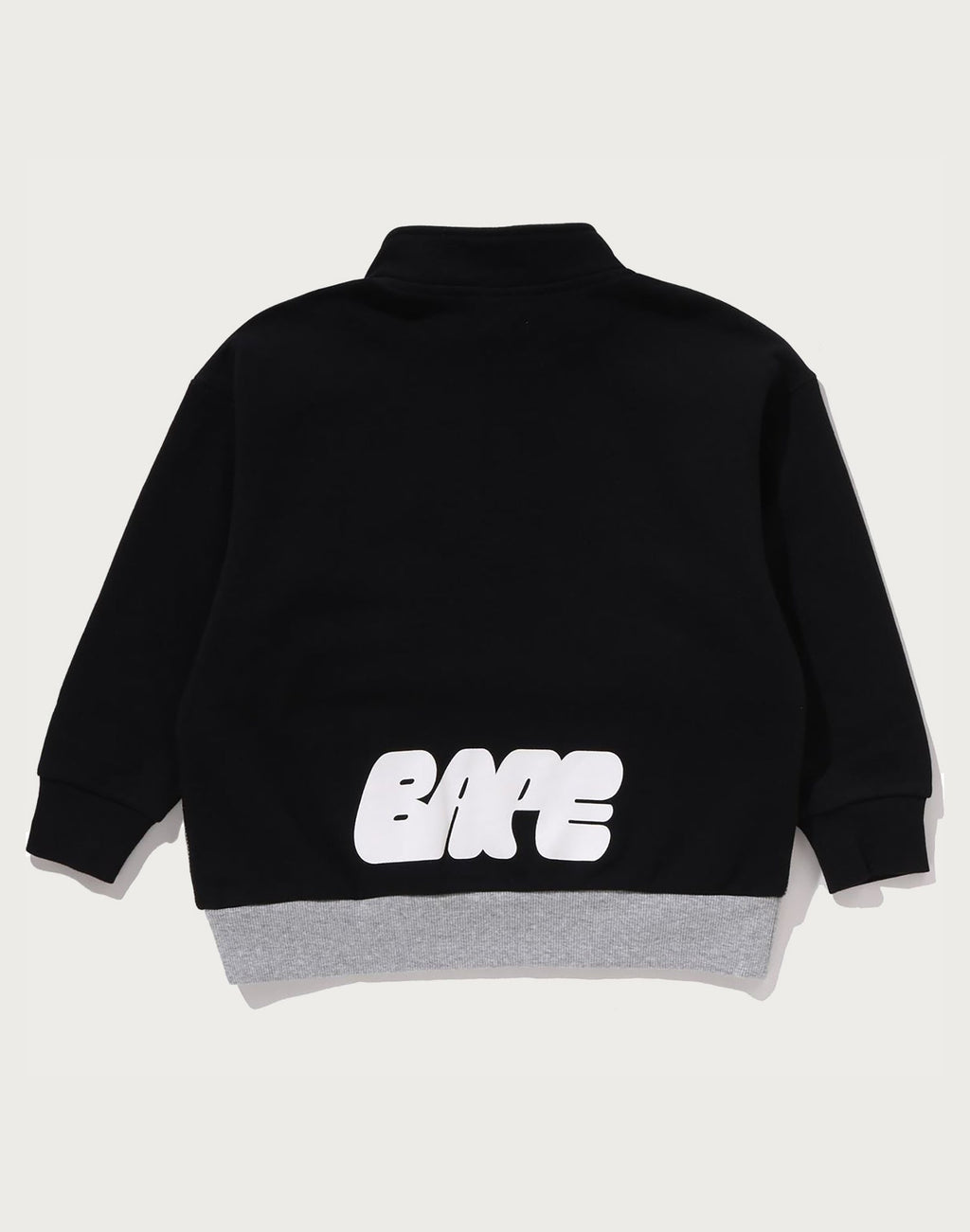 BAPE RELAXED FIT HALF ZIP SWEATSHIRT KIDS