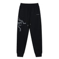 Arc'teryx Large Skeleton Fossil‑Bird Print Drawstring Jogger Pants