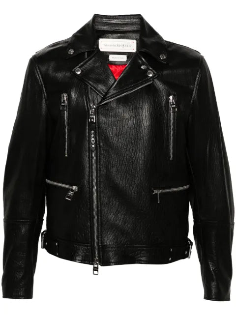 Alexander McQueen leather biker jacket
