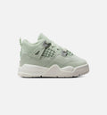 Air Jordan 4 Retro Abundance Baby & Toddler Sneakers - Green / Sail / Metallic Silver
