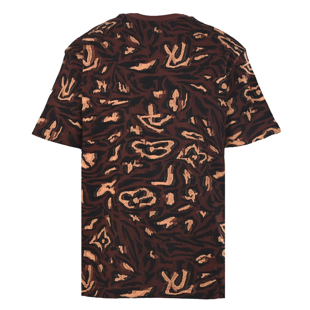 Distorted monogram jacquard short-sleeved T-shirt