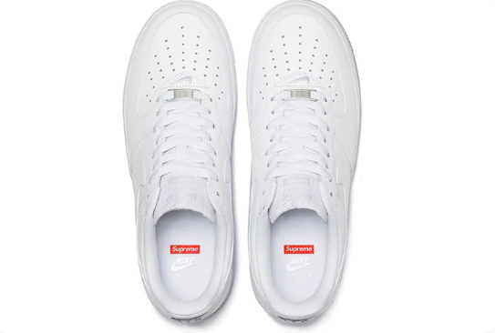Supreme x Nike Air Force 1 Low 'Box Logo - White'