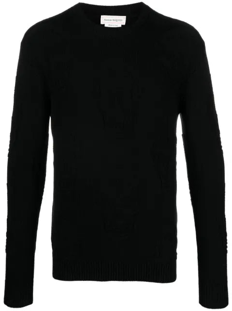Alexander McQueen Jacquard-sweater with skull