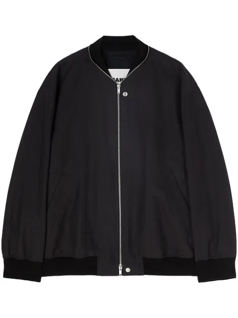 Jil Sander zipped bomber jacket