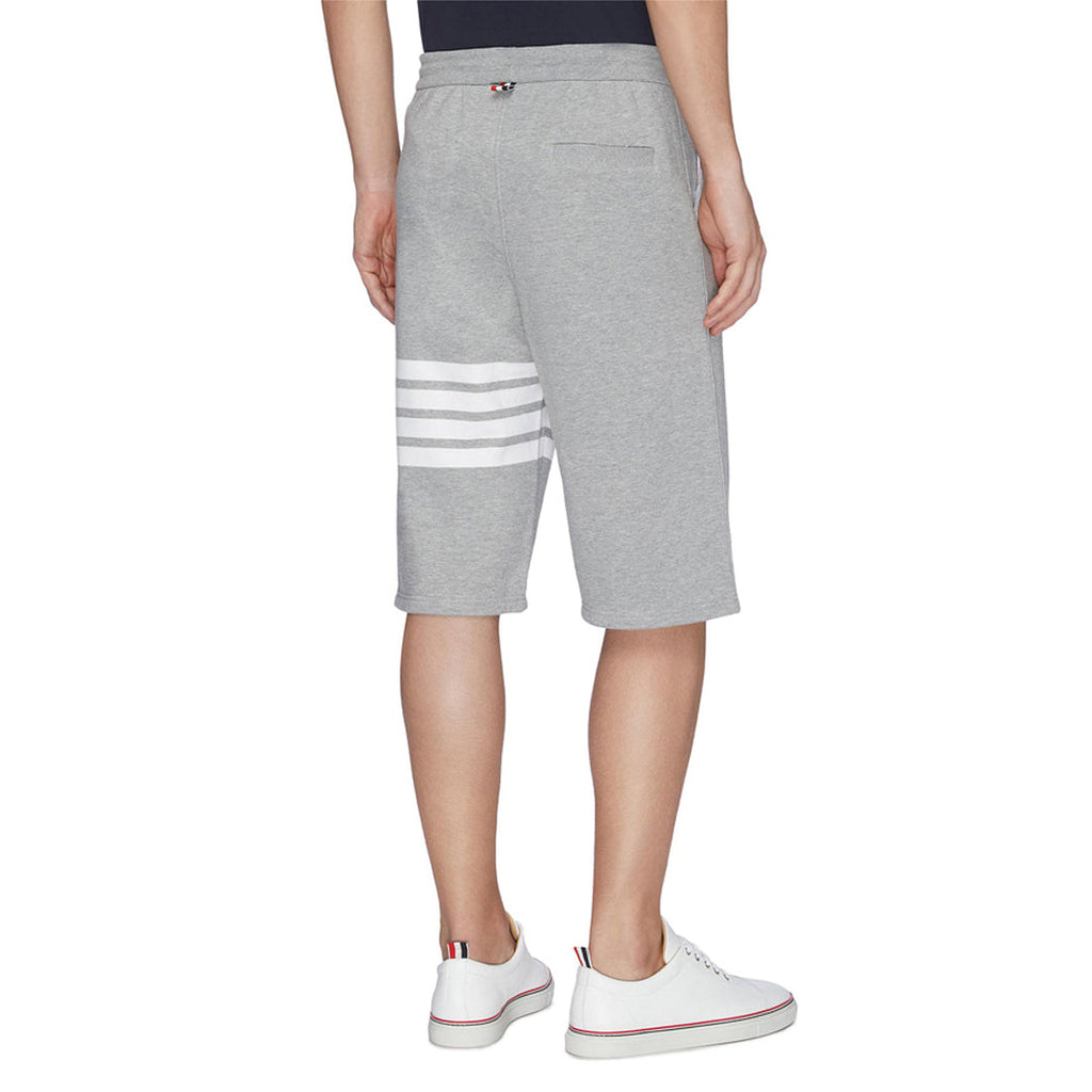 Thom Browne Style Unisex Casual Sweatpants with Signature Four-Bar Detail