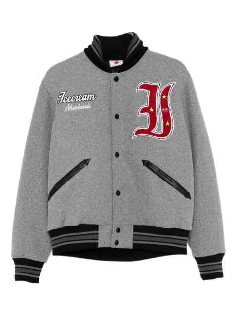 ICECREAM logo-appliqué bomber jacket