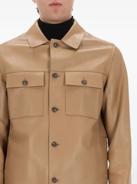 BOSS buttoned pocket shirt jacket
