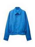 Versace logo-button blouson jacket