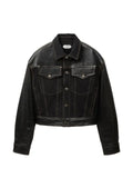 Versace contrast-panel button-up jacket
