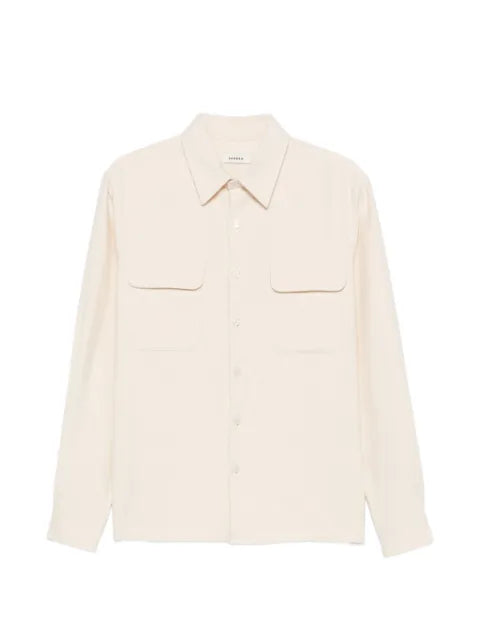 SANDRO flap-pocket overshirt