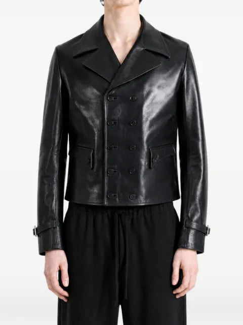 Enfants Riches Déprimés double-breasted leather jacket