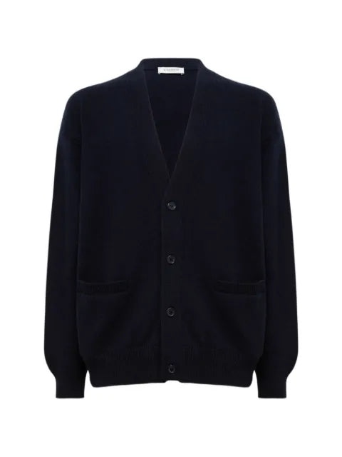 Laneus button-fastening knitted cardigan