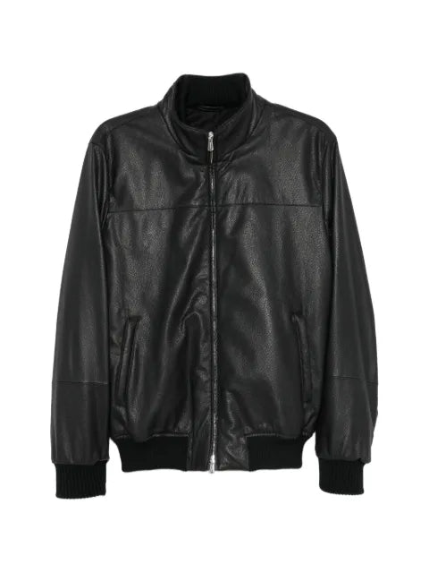 Enrico Mandelli zip-up leather jacket