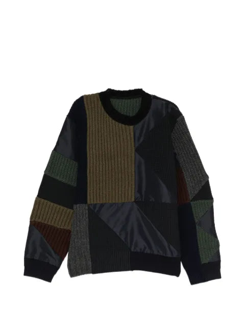 sacai Saicai x A.P.C. quilts sweater