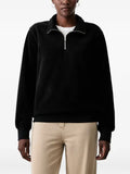 Levi's logo-embroidered quarter-zip sweater