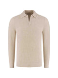 Gran Sasso ribbed-knit polo-collar jumper