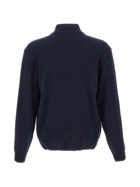 Paul & Shark half-zip contrast-trim sweater