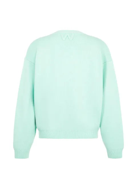 Willy Chavarria V-neck logo-embroidered sweater