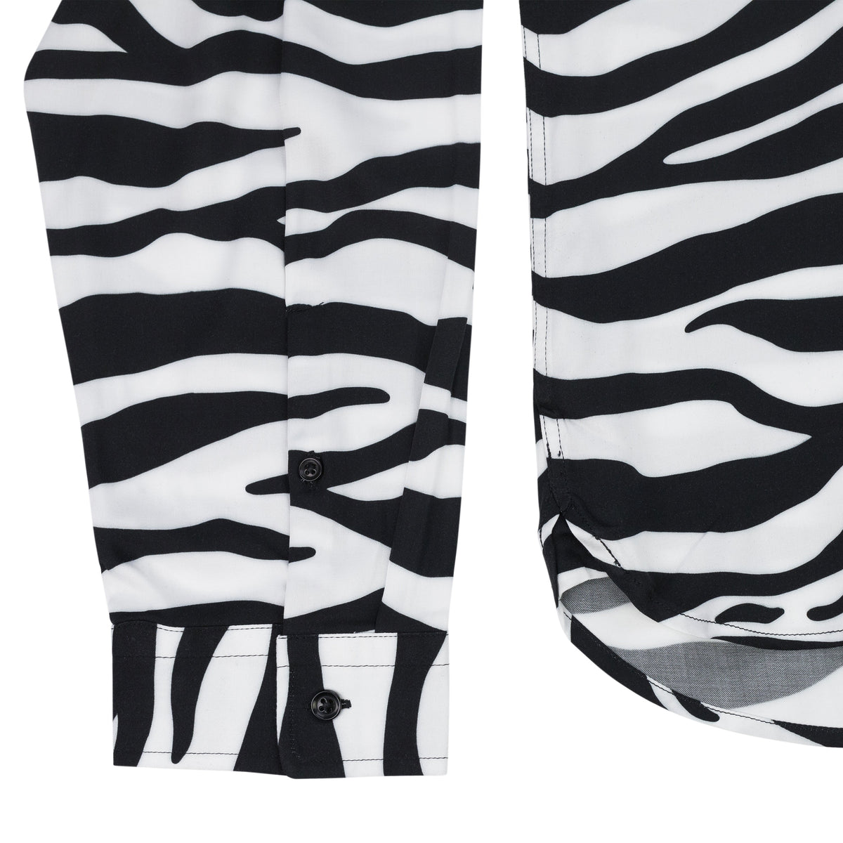 Multi Zebra Print Button Up Shirt