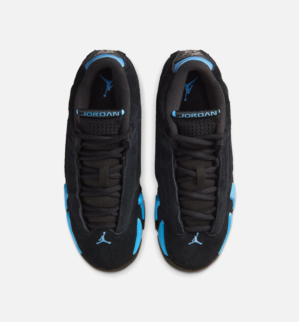 Air Jordan 14 Retro Black University Blue – Grade School Lifestyle Shoe in Black/White/University Blue