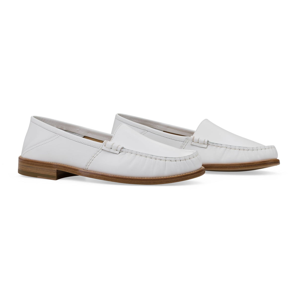 White Slip on Loafer