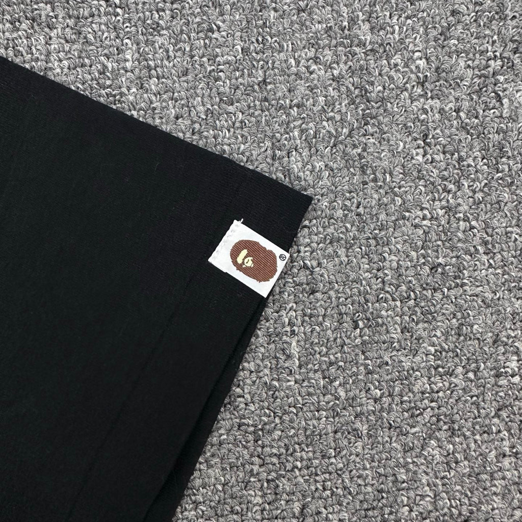 BAPE SS26 WGM Shark Glitter Print T-Shirt — Black