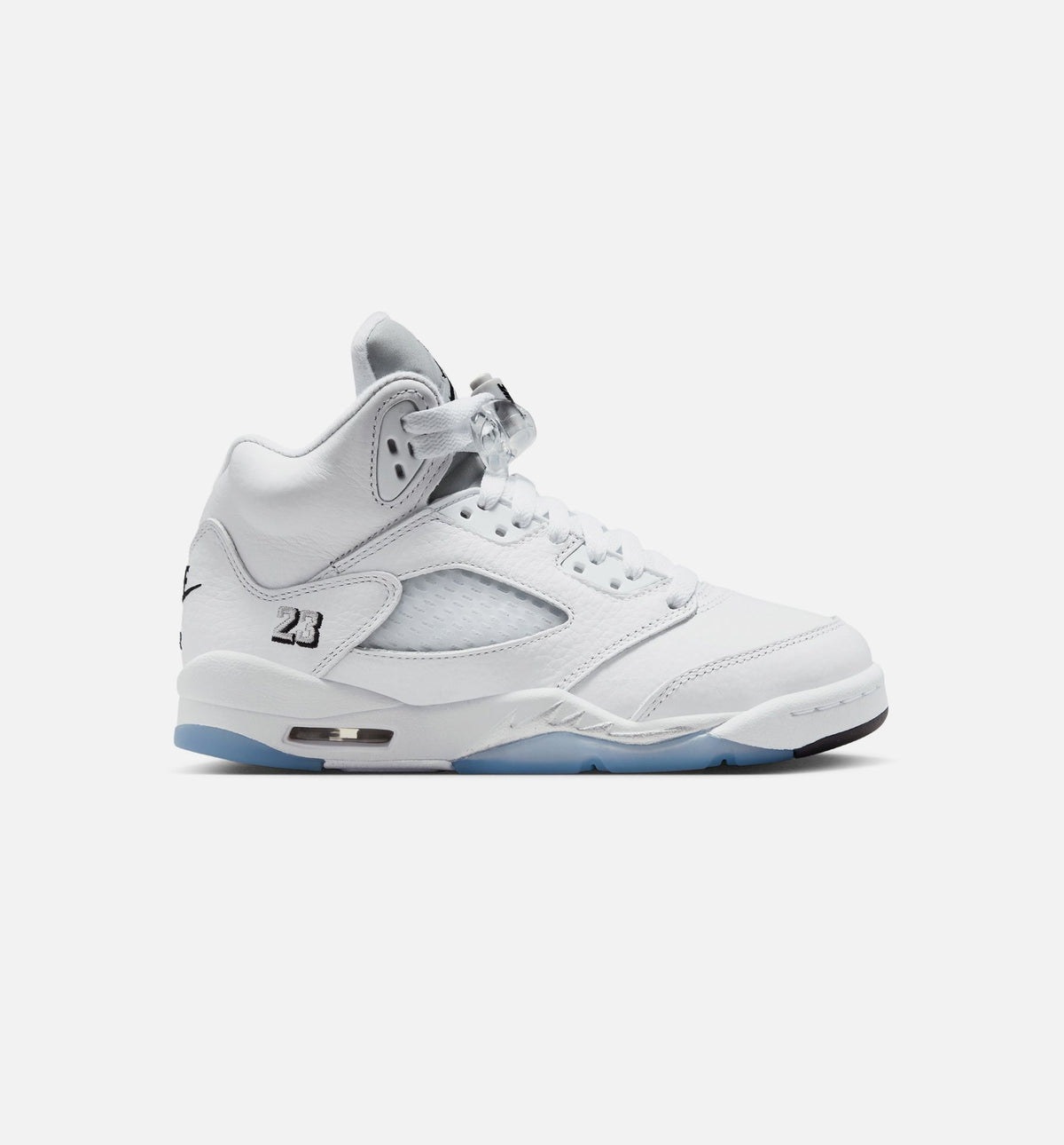 Air Jordan 5 Retro OG "White Metallic" Big Kids' Shoe – White/Black/Metallic Silver