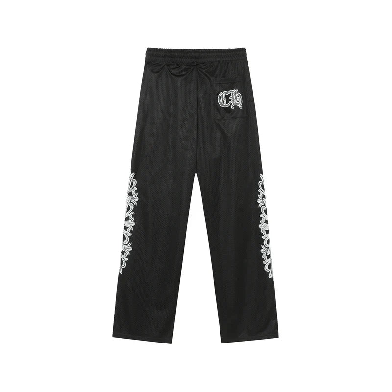 Chrome Hearts Mattyboy graffiti red mesh track pants 9997