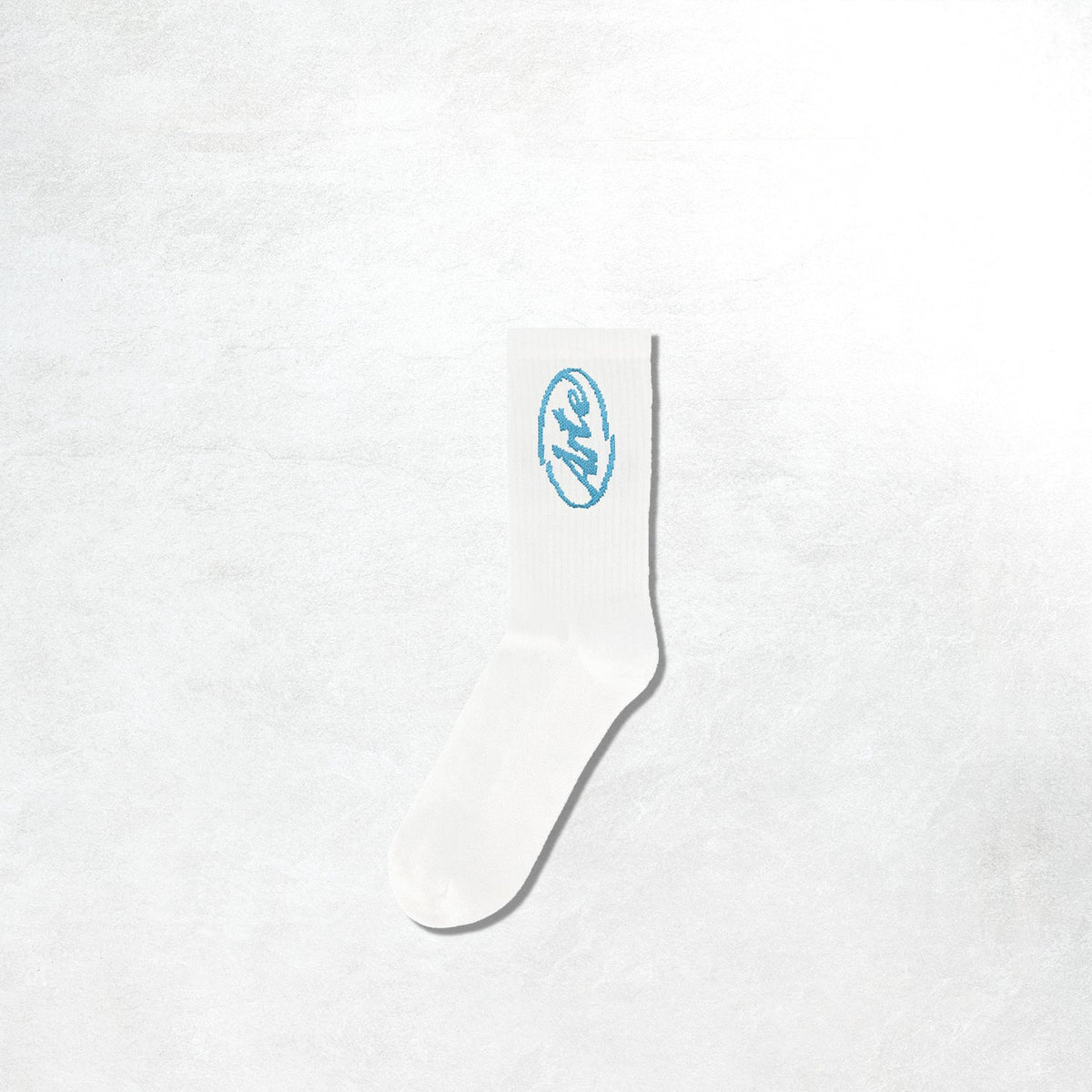 Arte Circle Logo Socks: White