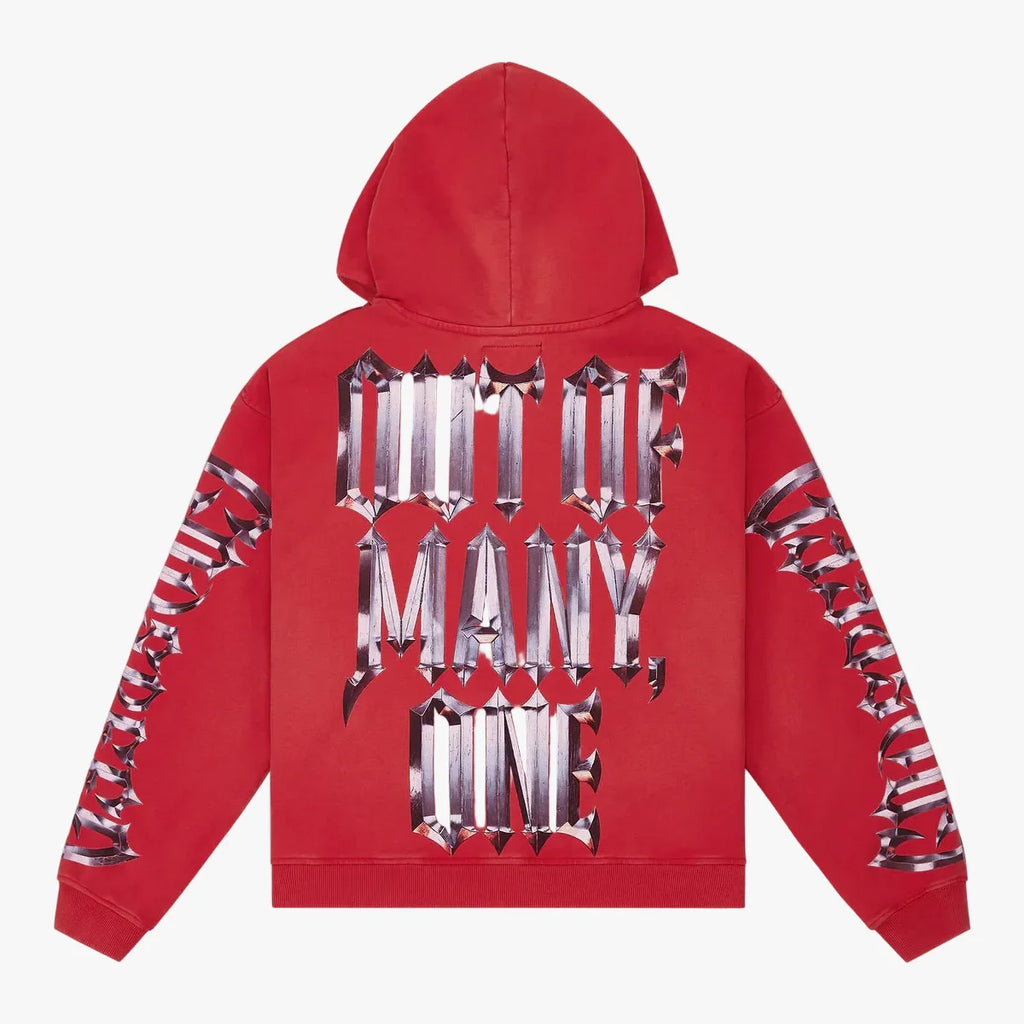 Godspeed Motto Chrome Hoodie Red