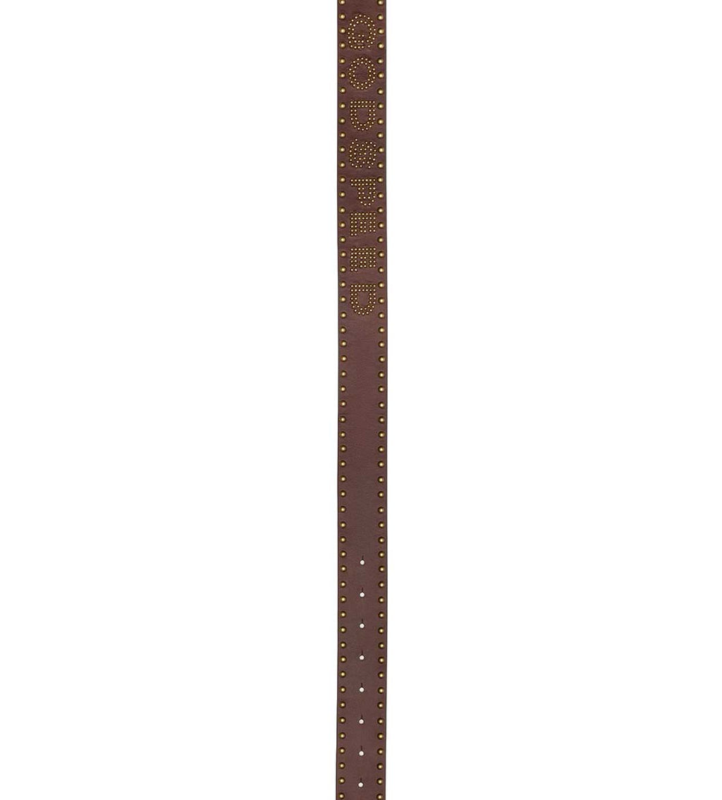 Godspeed Forged GS Studded Belt Brown