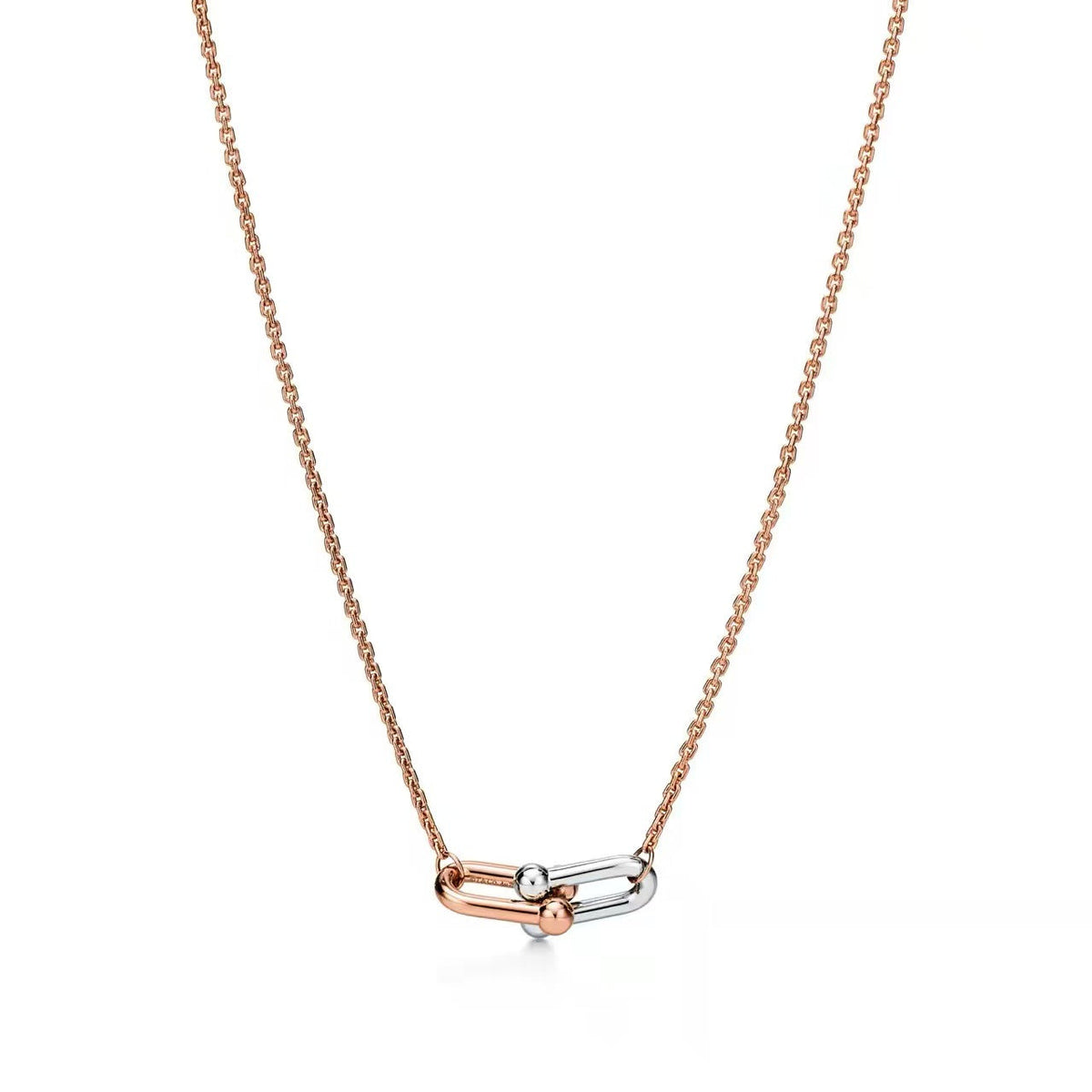 Tiffany Style Horseshoe 18K Gold-Plated Necklace