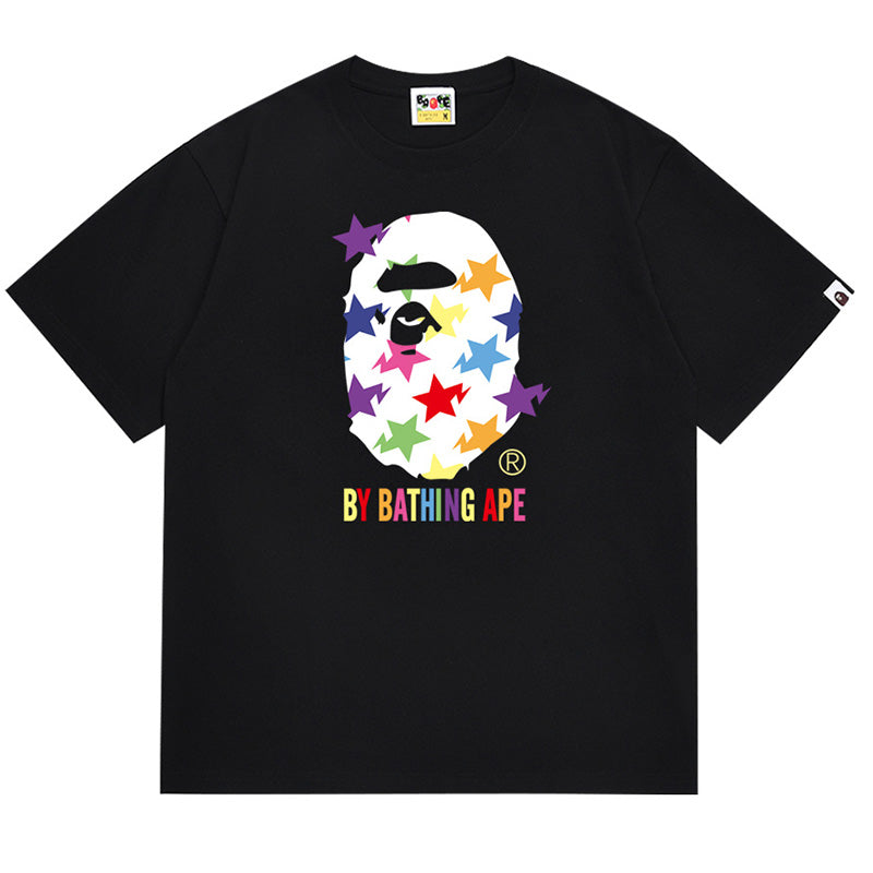 BAPE STA Star Ape Head Men's Graphic T-Shirt - Black