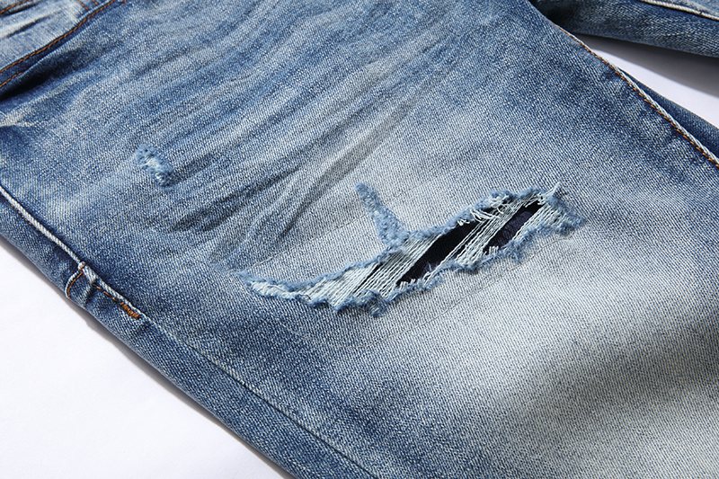 Purple Brand Distressed Blue Jeans
