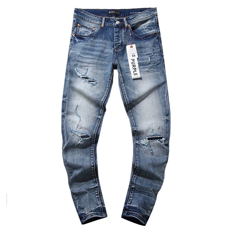Purple Brand Distressed Blue Jeans