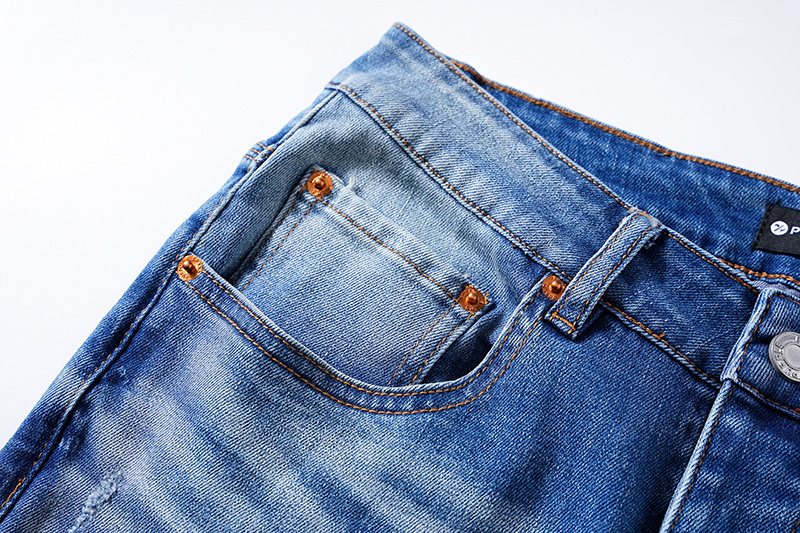Purple Brand Blue Washed Denim Jeans