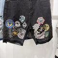 Godspeed Fear No One Patch Denim Shorts