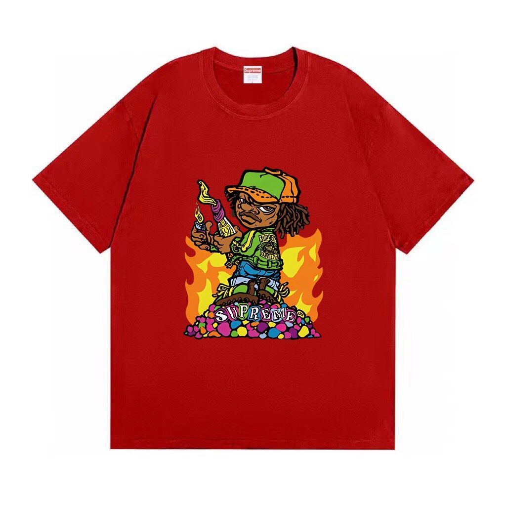 Supreme Molotov Kid Flame Graphic T-Shirt