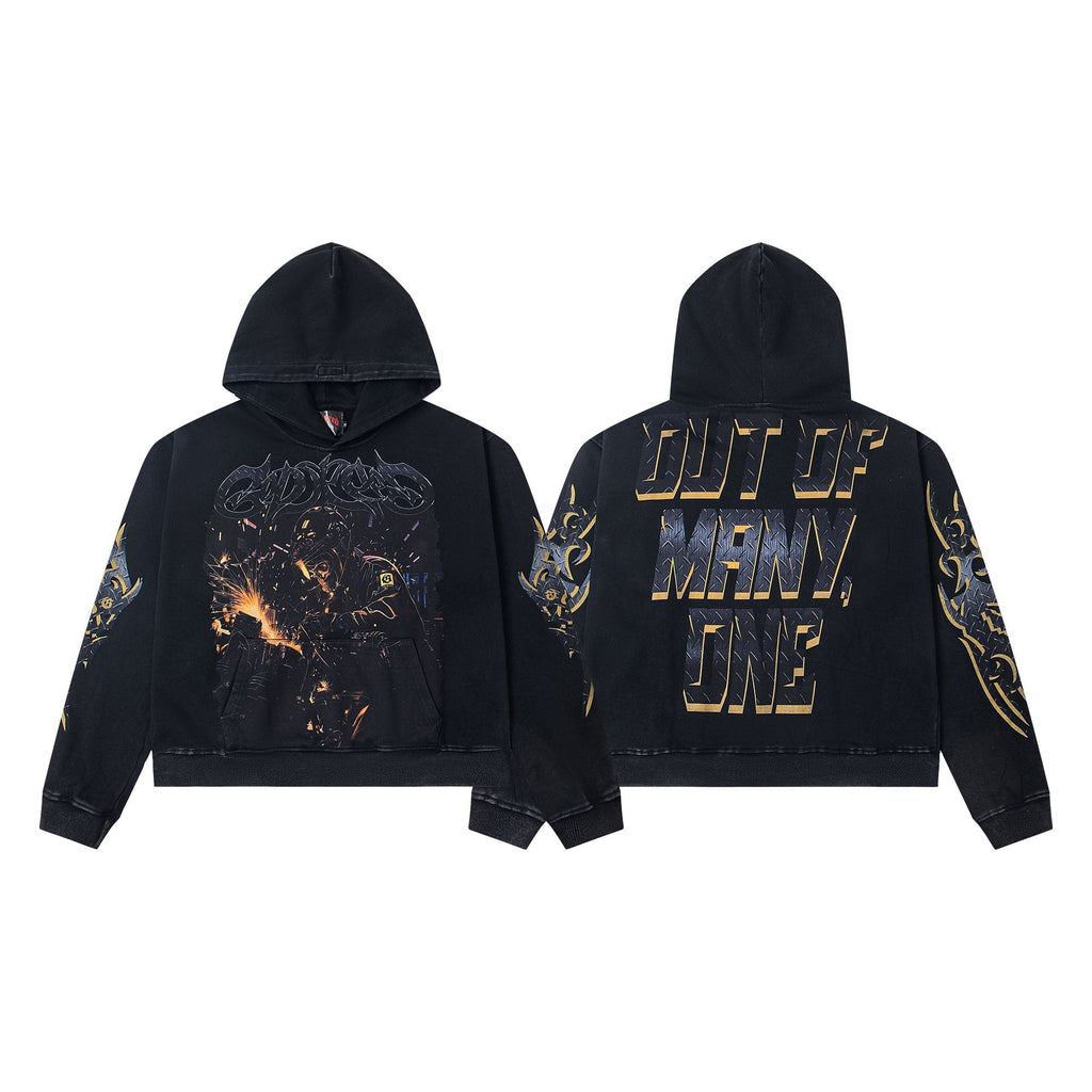 Godspeed Out of Many One Graphic Hoodie