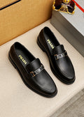 Prada Men's Black Buckle Loafers