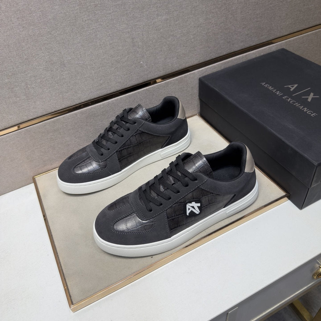 Armani Exchange Men's Paneled Low-Top Sneakers
