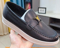 Louis Vuitton Men's Moc-Toe Buckle Loafers