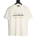 Louis Vuitton Paris Lettering and Daisy-Style Motif T-Shirt - Cream